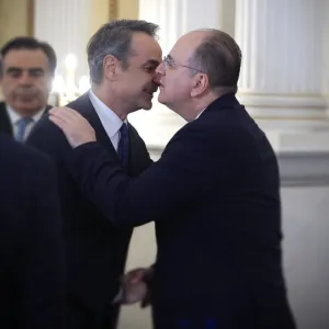 Κυριάκος Μητσοτάκης- Μακάριος Λαζαρίδης