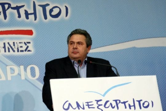 «Πείτε όχι στον ΠτΔ» λέει ο Καμμένος σε ανεξάρτητους πρώην βουλευτές του
