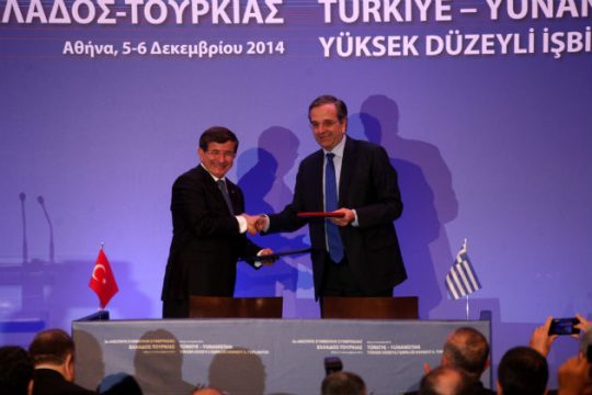 Σαμαράς – Νταβούτογλου συμφώνησαν ότι διαφωνούν