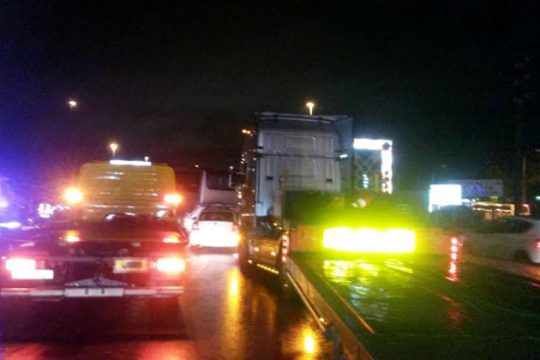Τροχαίο με νταλίκα στο σημείο της καραμπόλας στο Σχηματάρι