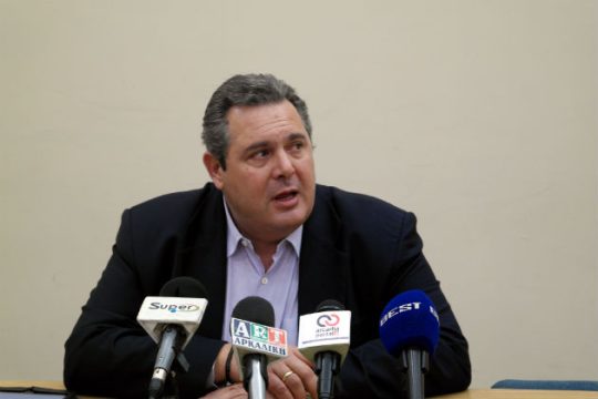 Καμμένος: Σε ρόλο ρυθμιστή οι ΑΝ.ΕΛΛ.