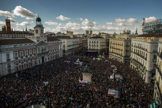 Ζωντανά η μαζική συγκέντρωση των Podemos στην Ισπανία