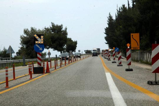 Εκτροπές κυκλοφορίας στην εθνική Κορίνθου-Πατρών