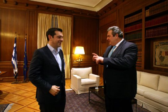 Την αποφασιστικότητα της κυβέρνησης διατράνωσε ο Π. Καμμένος