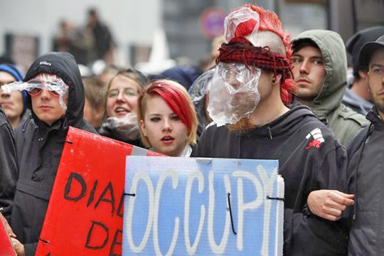 «Blockupy»: Σαμποτάζ στα εγκαίνια της νέας ΕΚΤ