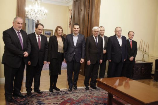 Συνάντηση Τσίπρα-Παυλόπουλου λίγο πριν την ορκωμοσία