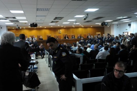 Για τις 7 Μαΐου διακόπηκε η δίκη της Χρυσής Αυγής
