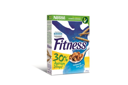 Δημητριακά ολικής αλέσεως FITNESS®, με 30% λιγότερη ζάχαρη!