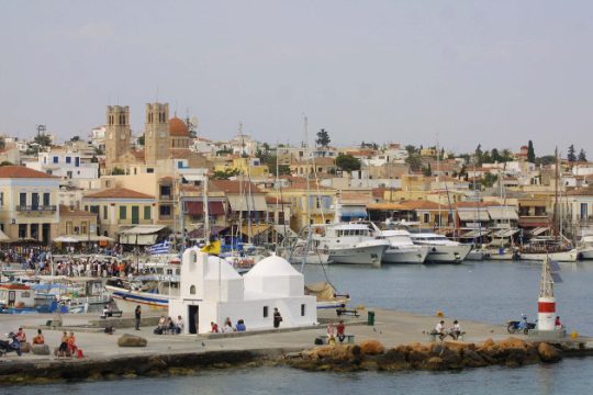 Φράγμα στο ρέμα της Σκοτεινής  στην Αίγινα