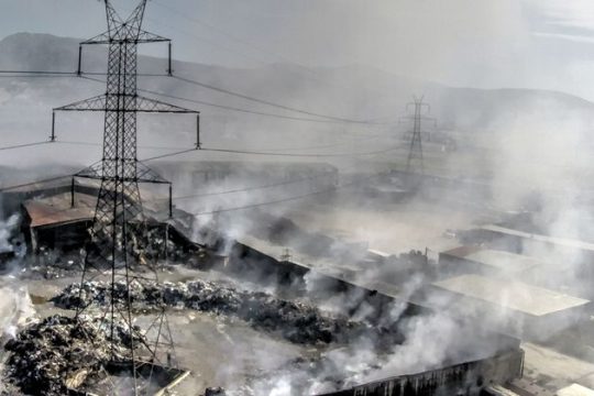 Τοξικό το νέφος στον Ασπρόπυργο