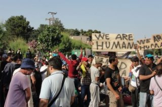 Λιμενικό κατά δήμου για τη φύλαξη του χώρου υποδοχής