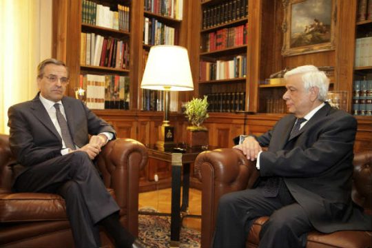 Ανήσυχος ο Σαμαράς, επισκέφθηκε τον Πρόεδρο της Δημοκρατίας