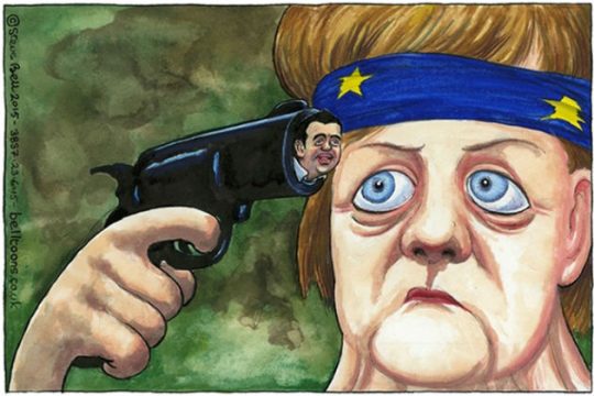 Το σκίτσο του «Guardian» για Τσίπρα – Μέρκελ που έχει γίνει viral