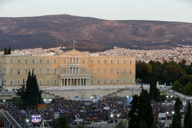 Νέα συγκέντρωση στο Σύνταγμα για το «Όχι»