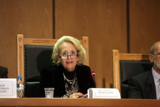 Η πρόεδρος του Αρείου Πάγου παρεμβαίνει για το «Οχι»