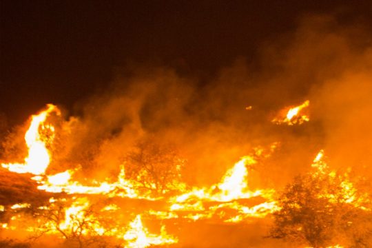 Συνεχίζει το καταστροφικό της έργο η φωτιά στην Κυλλήνη Ηλείας