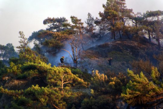 Υπό έλεγχο οι πυρκαγιές σε Μυτιλήνη και Κέρκυρα