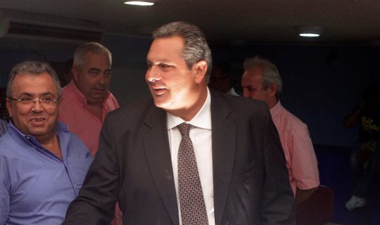 Καμμένος: Γρήγορα στις εκλογές στις 20 Σεπτεμβρίου