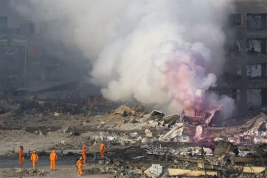 Ξεπέρασαν τους 100 οι νεκροί στην Κίνα από τις εκρήξεις