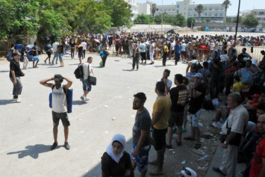 Ξεκίνησε η επιβίβαση των προσφύγων στο «Ελευθέριος Βενιζέλος»