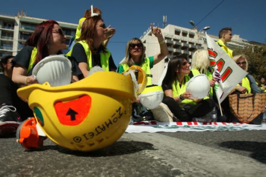 Κατάληψη του εργοταξίου Ολυμπιάδας στη Χαλκιδική