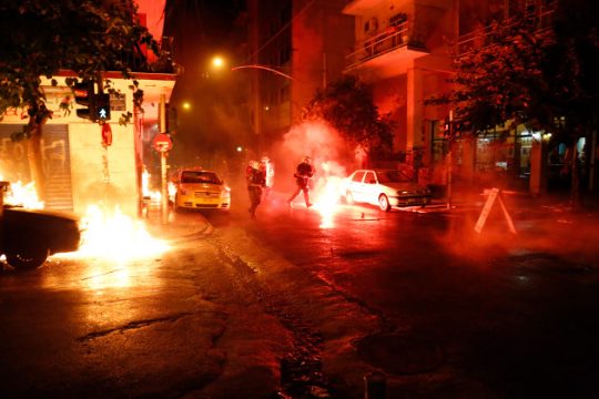 Εννέα συλλήψεις για τα επεισόδια στα Εξάρχεια