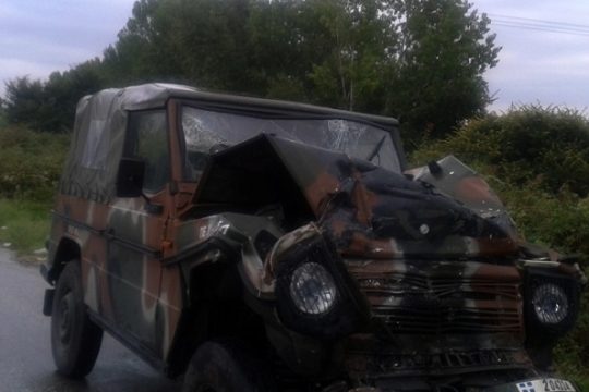 Επτά τραυματίες από σύγκρουση ΚΤΕΛ με στρατιωτικό όχημα