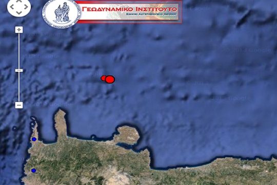 Σεισμός βόρεια των Χανίων