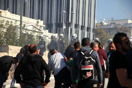 Ένταση και χρήση χημικών στο αγροτικό συλλαλητήριο