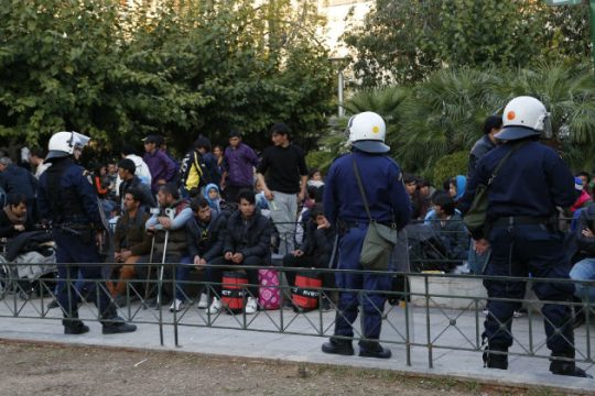 Αντιφασιστική πορεία στα Πατήσια