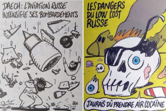 To Charlie Hebdo προκαλεί την οργή της Μόσχας