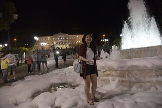 Νύχτα στο Σύνταγμα