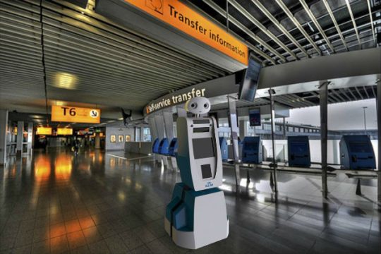 Προσγειωθήκατε στο  Άμστερνταμ; Ρωτήστε το ρομπότ πού να πάτε