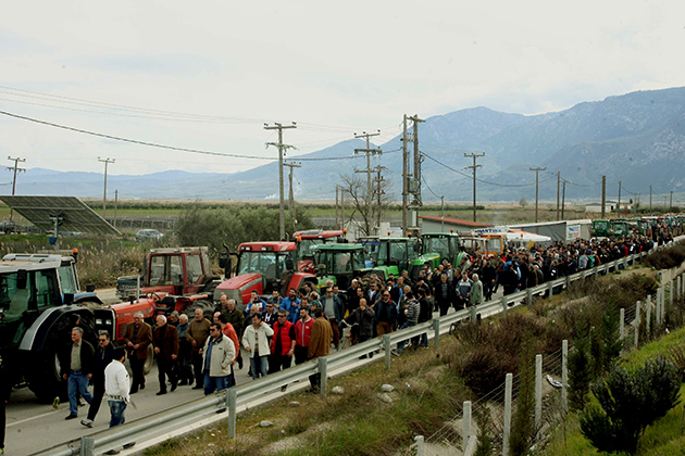 Μπλόκα και στη Στερεά Ελλάδα