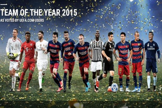 Η καλύτερη ενδεκάδα του 2015