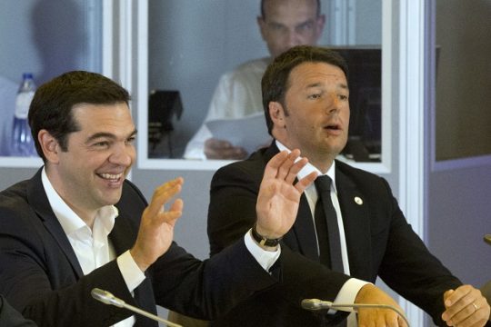 Μήνυμα στήριξης Ρέντσι προς τον Αλέξη Τσίπρα