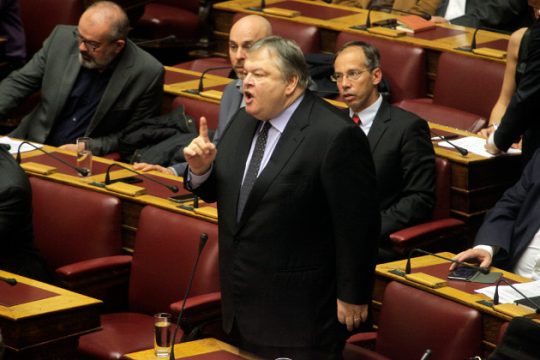 Ο Βενιζέλος αυτοαποθεώνεται μέσω Σόιμπλε