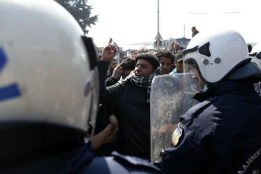 Ένταση στη σιδηροδρομική γραμμή στην Ειδομένη