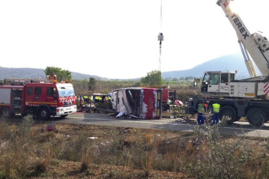 Πολύνεκρο τροχαίο με φοιτητές στην Ισπανία
