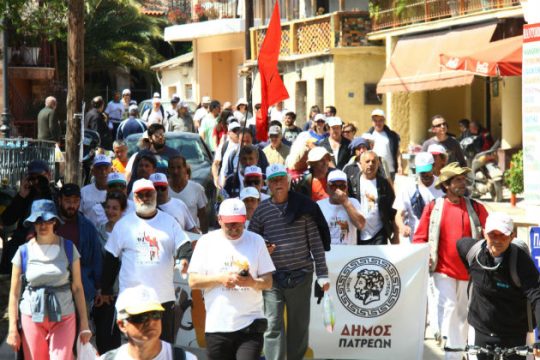 Στο Χαϊδάρι η πορεία Πάτρα-Αθήνα για την ανεργία
