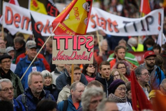 «Σταματήστε τις συμφωνίες TTIP» και από το Ανόβερο
