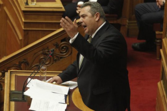Καταγγελίες και προσωπικές βολές από Καμμένο