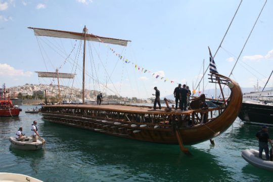 Στον Πειραιά το ακριβές αντίγραφο της αρχαίας Αθηναϊκής τριήρους