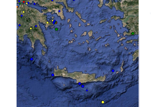 Σεισμός 3,9 Ρίχτερ νοτιοανατολικά της Ιεράπετρας