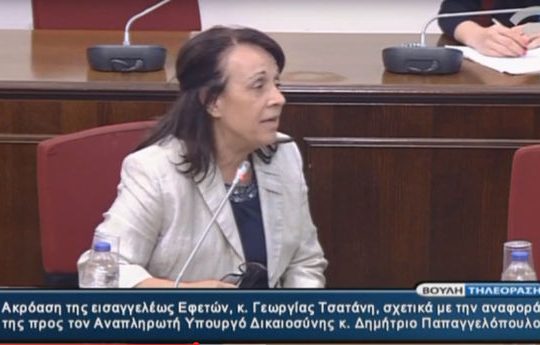 Κύπριους δικαστές μηνύει η Γ. Τσατάνη