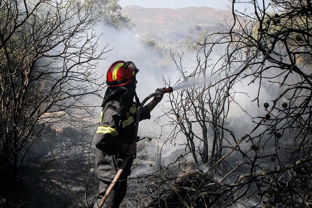 Πυρκαγιά στη Μεσαρά Ηρακλείου