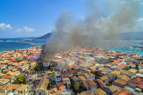 Μαύρισε χθες η Λευκάδα