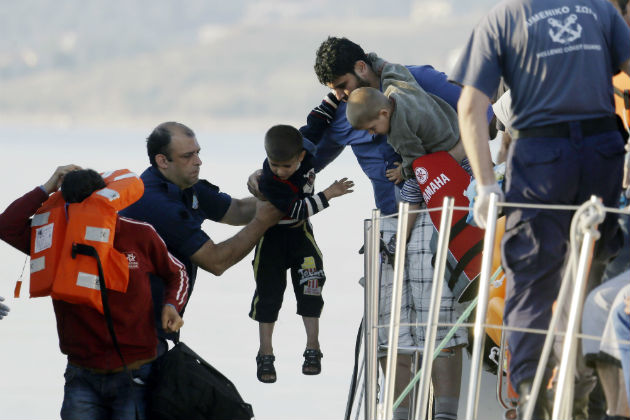 Σώοι πρόσφυγες ανατολικά της Μυτιλήνης