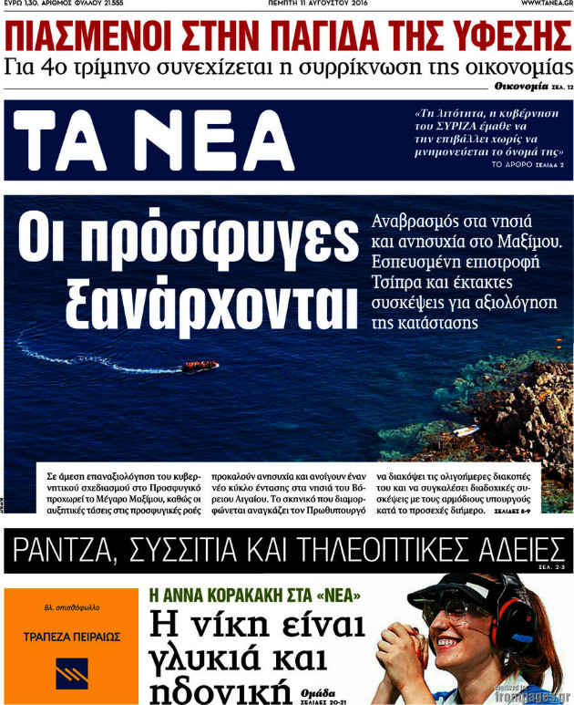 Τα Νέα: Κάν΄ το όπως η «Δημοκρατία»