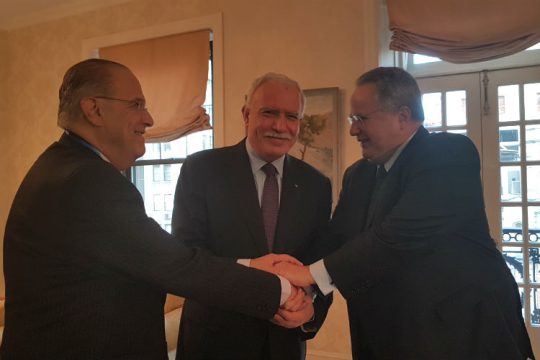 Ιστορική πρώτη τριμερής Ελλάδας – Κύπρου – Παλαιστίνης